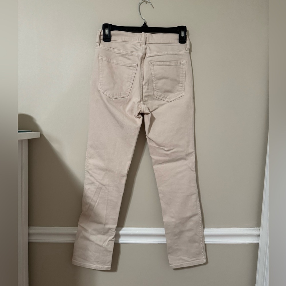 High rise straight cut cream pants - Banana Republic - Picture 3 of 6